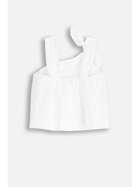Coccodrillo Coccodrillo Bluzka WC5140501EJG-001 Biały Regular Fit