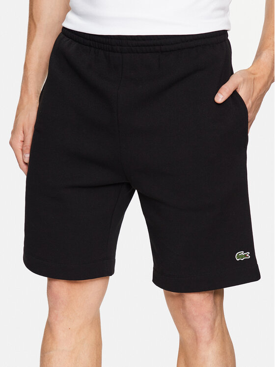 Lacoste Lacoste Športové kraťasy GH9627 Čierna Regular Fit