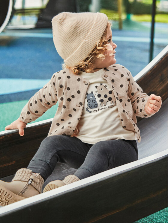 Mayoral Mayoral Set Sweatshirt, Bluse und Leggings 2743 Beige Regular Fit