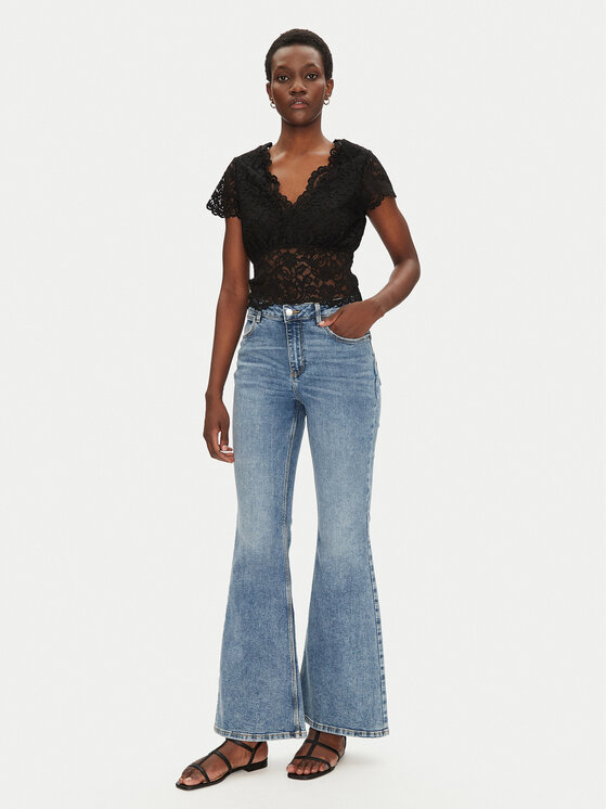 Morgan Morgan Blúz 241-DANSA Fekete Slim Fit