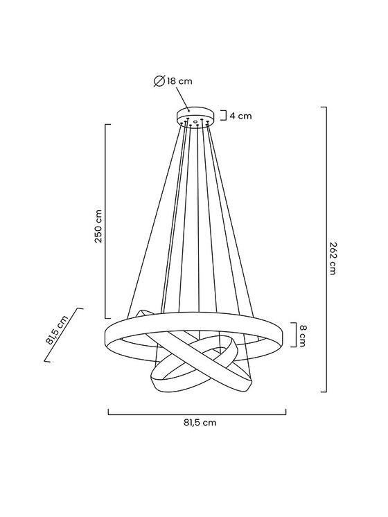 MIAhome MIAhome Lampa wisząca LIBERTY TRIPLES złota Złoty