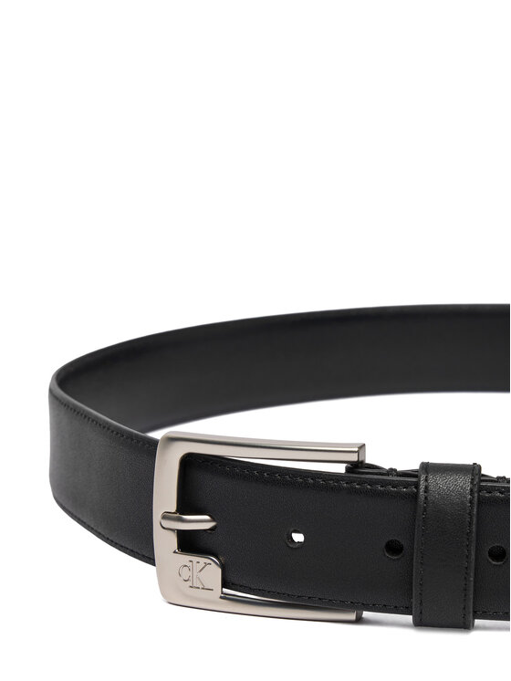 Calvin Klein Calvin Klein Moški pas Ssnl Mono Frame Buckle 35Mm LV04D7040G Črna