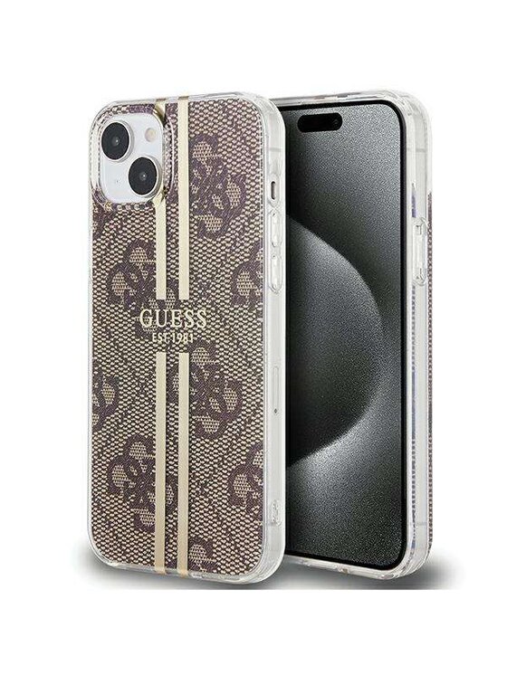 Guess Guess Etui na telefon Apple iPhone 15 Plus Brązowy