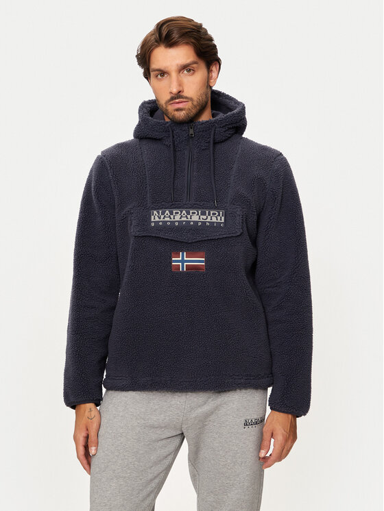 Napapijri Jaka Polar T-Burgee NP0A4I5D Tumši zils Regular Fit