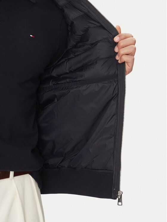 Tommy Hilfiger Tommy Hilfiger Bunda bomber MW0MW38674 Tmavomodrá Regular Fit