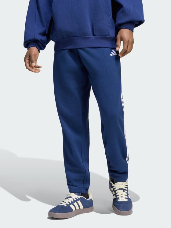 adidas adidas Παντελόνι φόρμας Essentials 3-Stripes French Terry KY4197 Μπλε Regular Fit