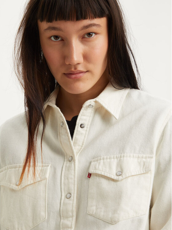 Levi's® Levi's® Marškiniai Essential Western 167860014 Écru Regular Fit