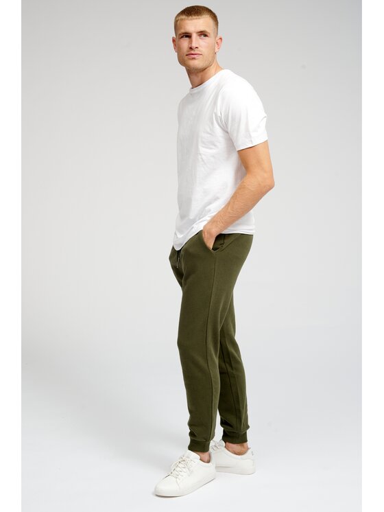 TeeShoppen TeeShoppen Joggery 'Basic Collection' Zielony Regular Fit