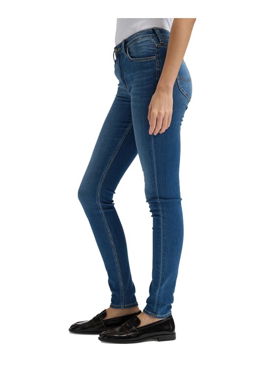 Lee Lee Jeansy 112376763 Niebieski Skinny Fit