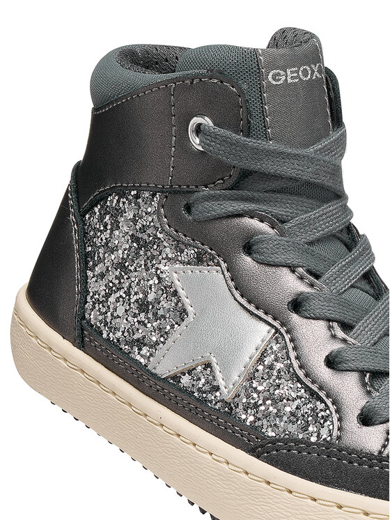 Geox Geox Tenisice J Kalispera Girl J664GB 0NFEW C9002 M Tamno srebrna