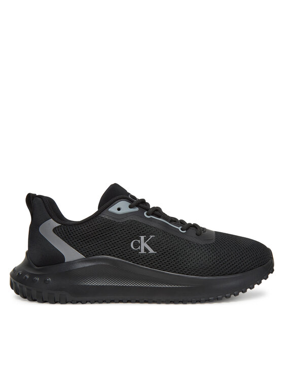 Sneakers Calvin Klein Jeans Eva Runner L-Up Mix Mesh Logo Ck YW0YW01851 Negru