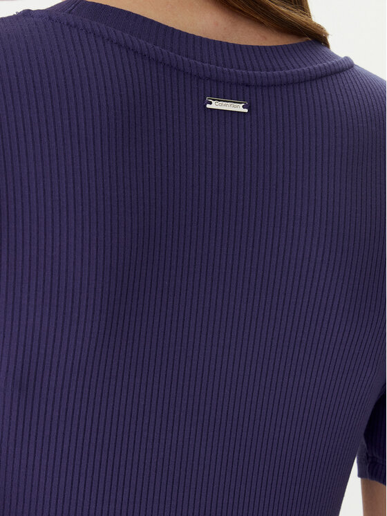 Calvin Klein Calvin Klein Tričko LV044D246G Fialová Slim Fit