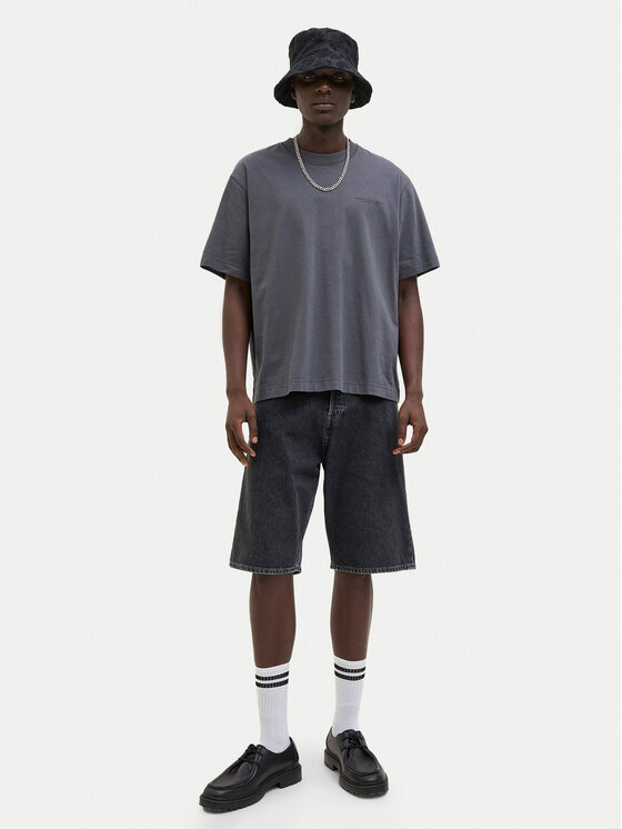 Jack & Jones Jack & Jones Szorty jeansowe Iron 12278463 Czarny Baggy Fit