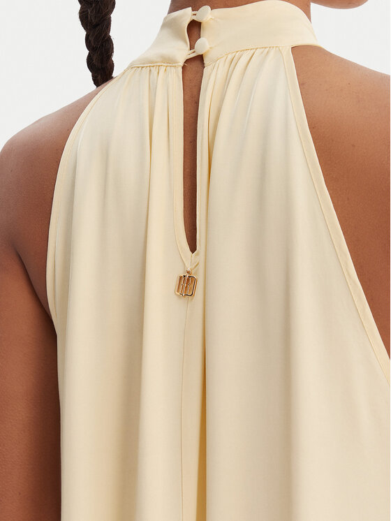 Fracomina Fracomina Vasarinė suknelė FR26SD3016W41301 Geltona Relaxed Fit