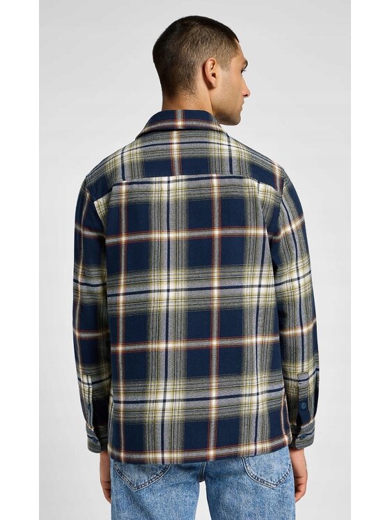 Lee Lee Koszula Flap Pocket Overshirt Niebieski Overshirt Fit