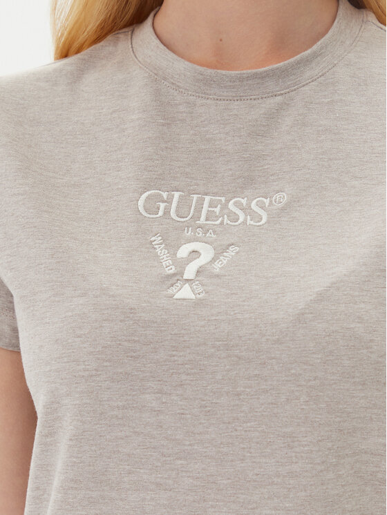Guess Guess T-Shirt V4YI21 KCDH1 Szary Slim Fit