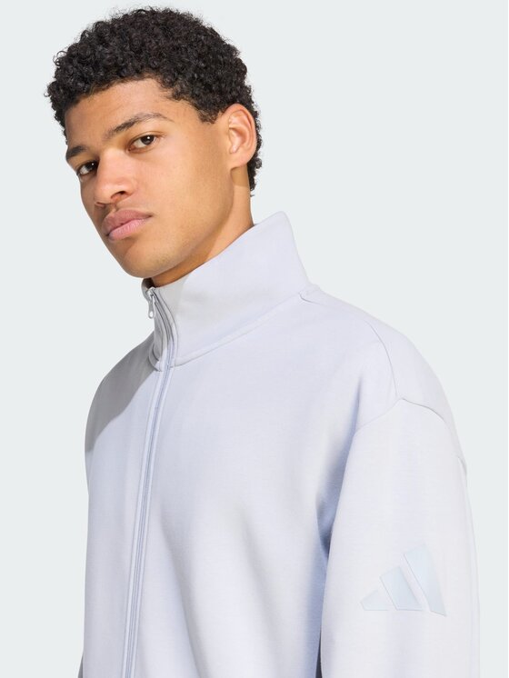 adidas adidas Bluza SOFT LUX Szary Loose Fit