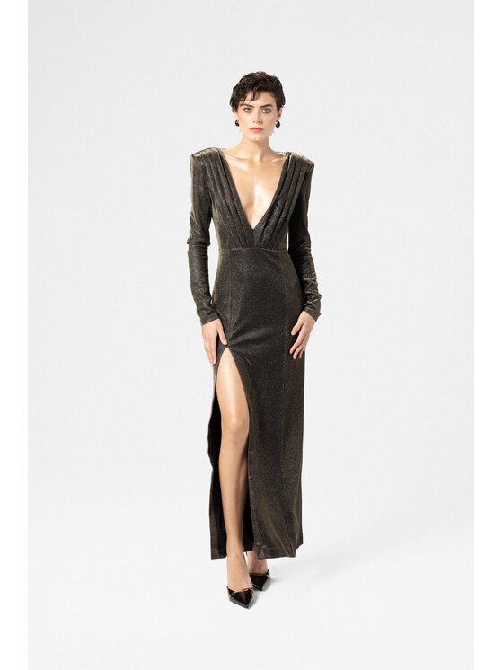 LE POSSÉ LE POSSÉ Abito da sera SEZDTZZIS Oro Slim Fit