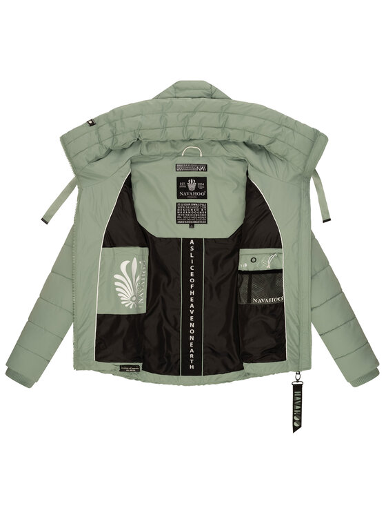 Navahoo Navahoo Kurtka zimowa Amayaa Zielony Regular Fit