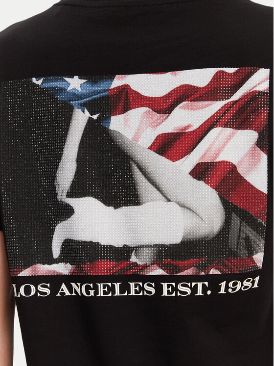 Guess Guess T-Shirt W5RI04 I3Z14 Czarny Regular Fit