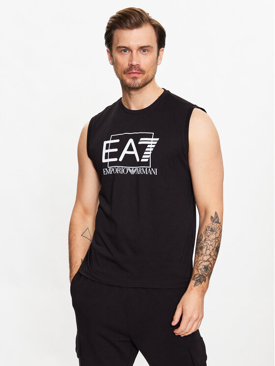 EA7 Emporio Armani Tank top 3RPT80 PJ02Z 1200 Czarny Regular Fit