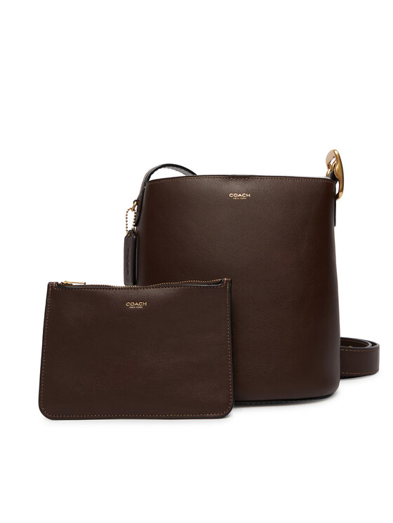 Coach Coach Kabelka Bleecker Bucket Bag 21 CCX07 Hnedá