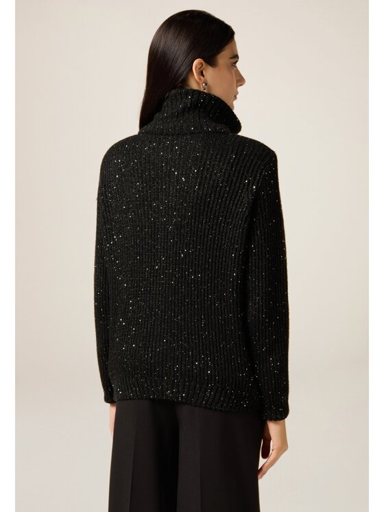 Oltre Oltre Cardigan M199J005497N033 Nero A-Line Fit