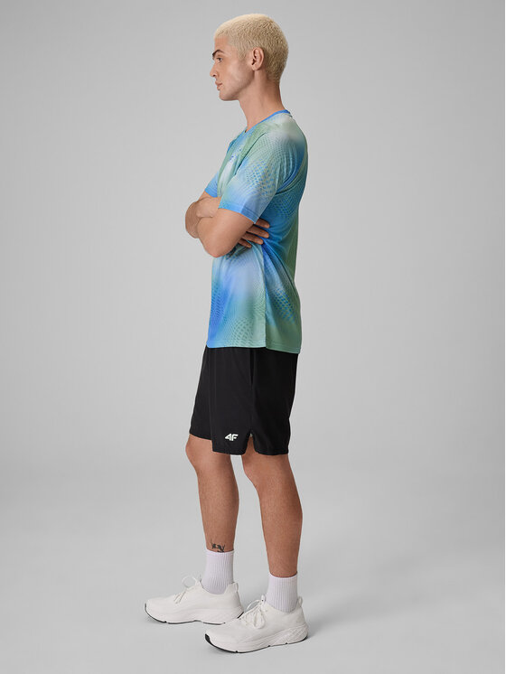 4F 4F Koszulka techniczna SERVE & SMASH Zielony Regular Fit