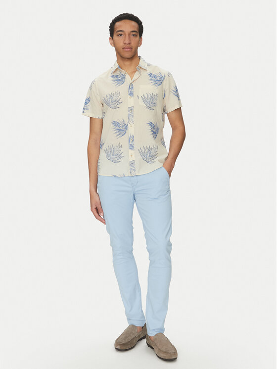 Blend Blend Koszula 20718216 Beżowy Regular Fit