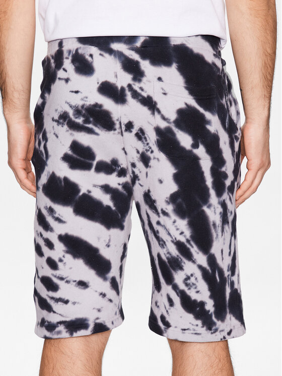 Alpha Industries Alpha Industries Szorty sportowe Tie Dye 106361 Czarny Regular Fit