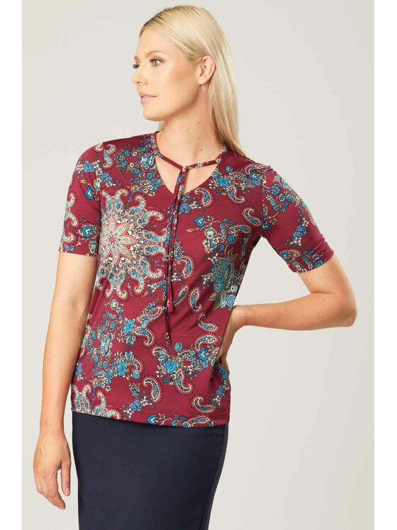 QUIOSQUE QUIOSQUE Halenka ELPASO BLOUSE Bordó Regular Fit