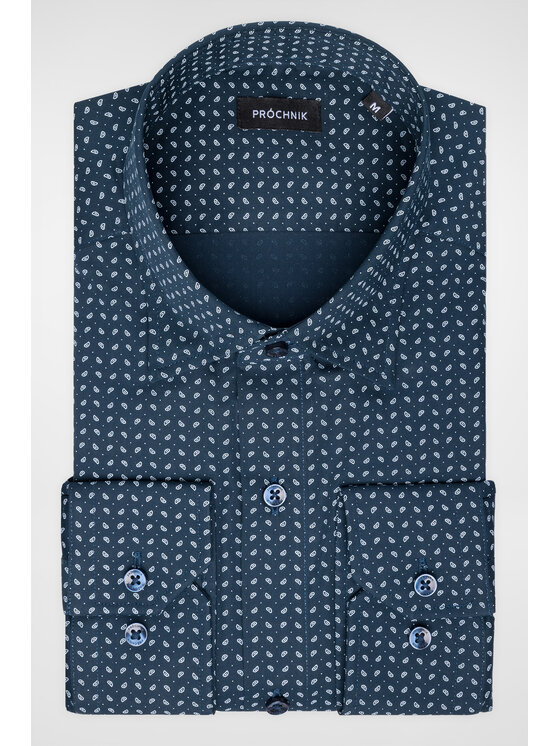 Próchnik Próchnik Koszula PM14 KO073222000047 Granatowy Slim Fit
