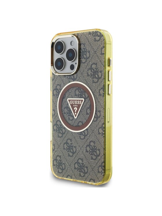 Guess Guess Etui na telefon Apple iPhone 16 Pro Max Brązowy