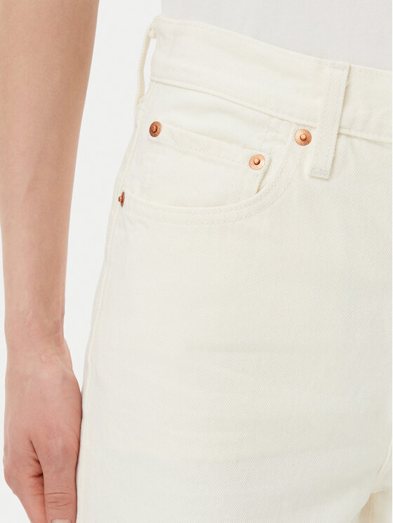 Levi's® Levi's® Džinsai Ribcage A6081-0009 Écru Wide Leg