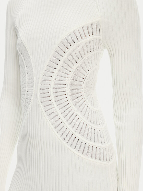 PINKO PINKO Vestito di maglia Vettore Abito 104631 A2E6 Écru Slim Fit