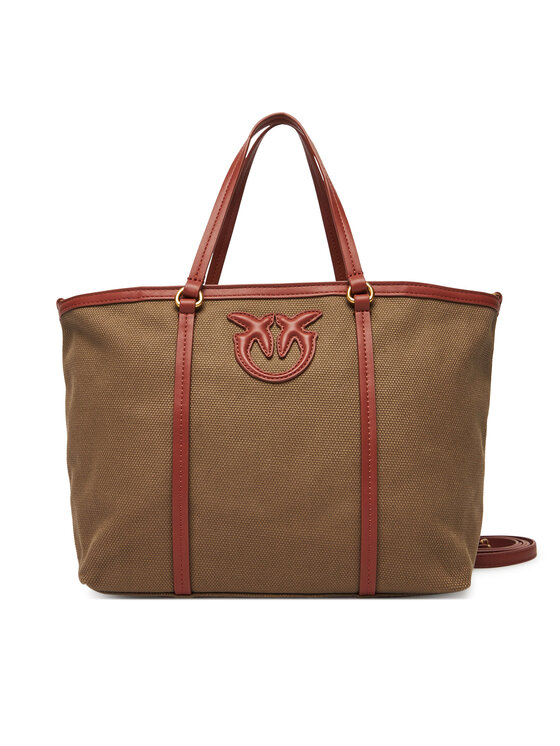 Geantă PINKO Miranda Shopper Classic PE 25 PLTT 104714 A2G2 Kaki