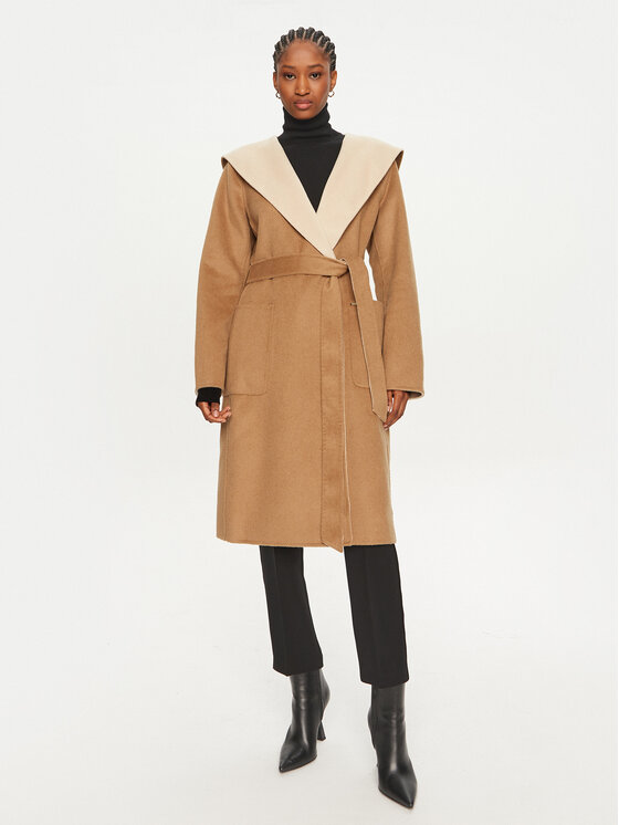 MICHAEL Michael Kors MICHAEL Michael Kors Palton de lână 77B6510M22 Bej Regular Fit