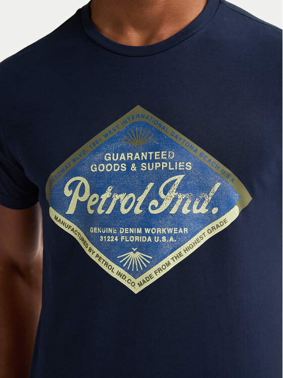 Petrol Industries Petrol Industries T-Shirt M-1050-TSR634 Tmavomodrá Regular Fit