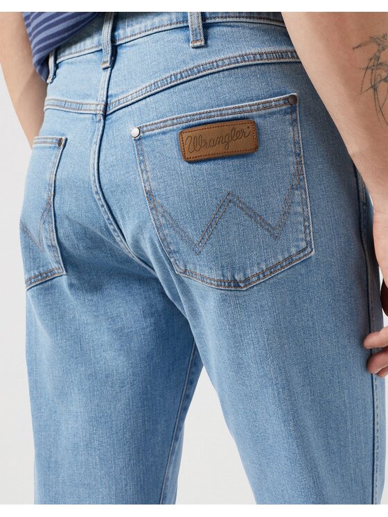 Wrangler Wrangler Jeansy Larston Good Vibes Niebieski Slim Fit