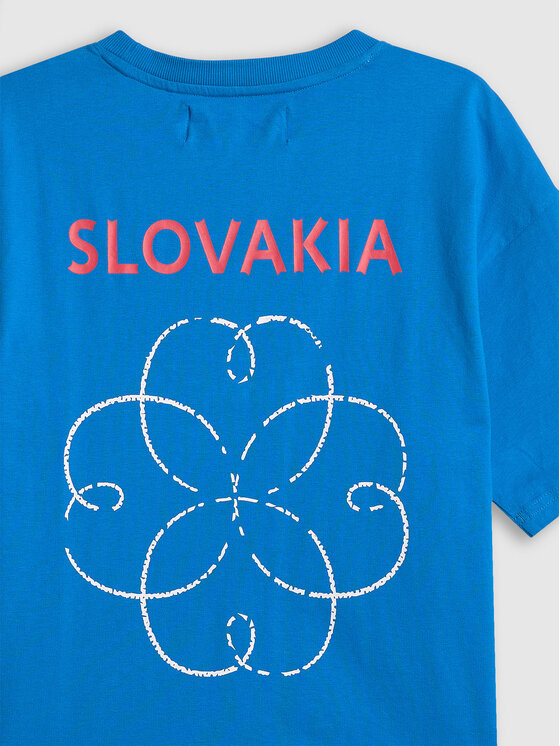 4F 4F T-Shirt MILANO CORTINA Niebieski Loose Fit