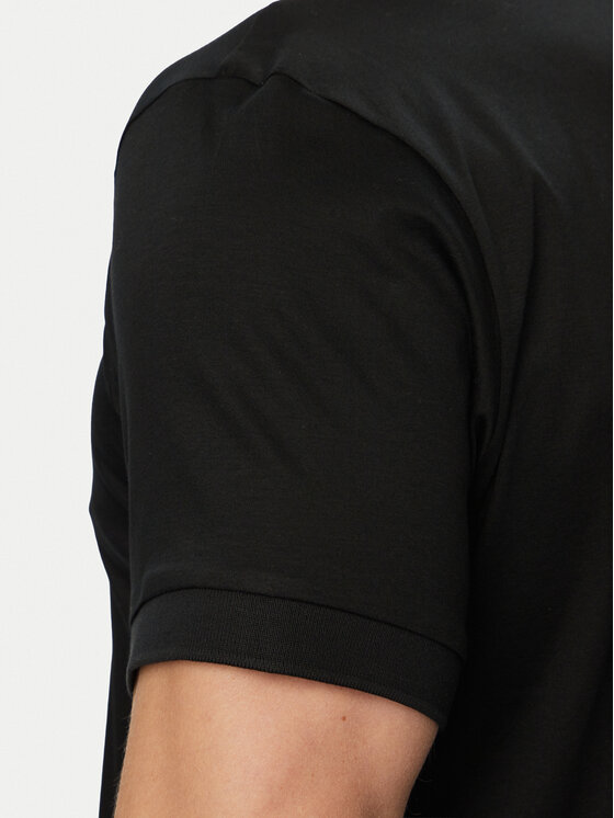 BOSS BOSS Тениска с яка и копчета PS Spirit70 50559801 Черен Regular Fit