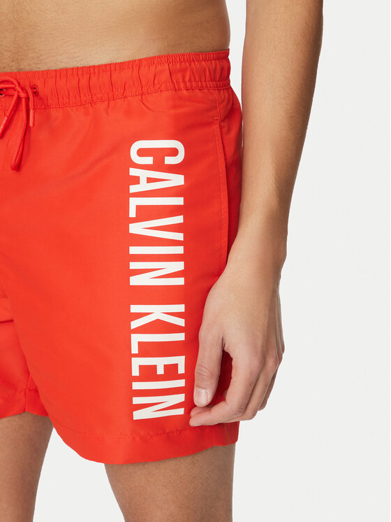 Calvin Klein Swimwear Calvin Klein Swimwear Úszónadrág KM0KM01092 Piros Regular Fit