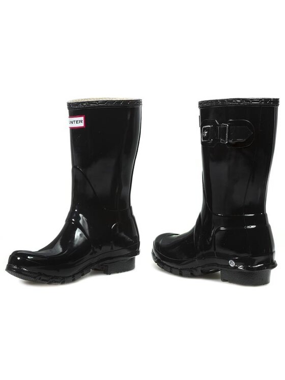 Hunter Hunter Гумени ботуши Original Gloss Short WFS1000RGL Черен
