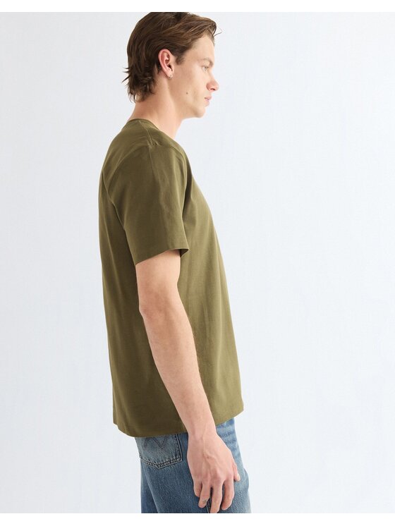 Wrangler Wrangler T-Shirt 112388207 Zielony Regular Fit