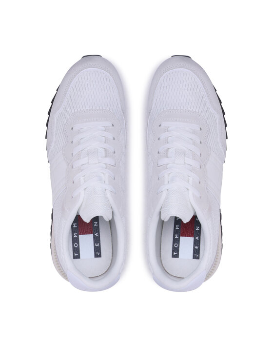 Tommy Jeans Tommy Jeans Sneakersy Runner Mix Material EM0EM01167 Biały