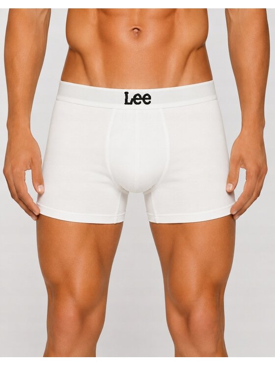 Lee Lee Bokserki Gannon 3 Pack Cotton Elastane Trunks Czarny