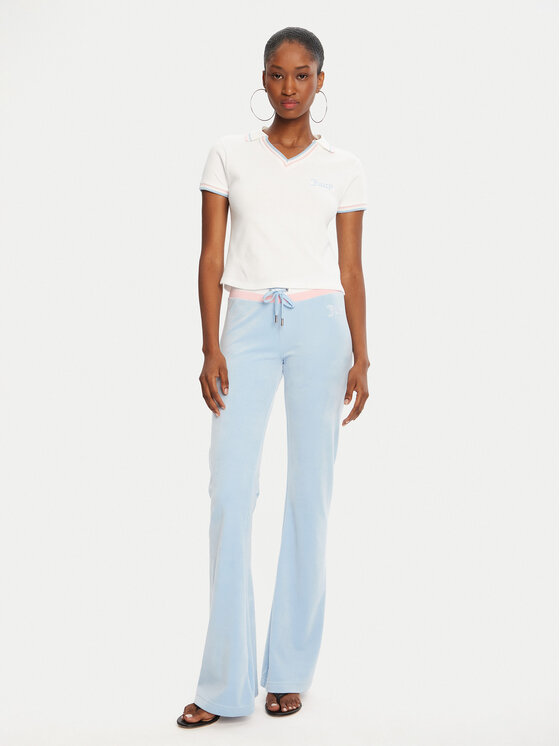Juicy Couture Juicy Couture Donji dio trenerke Velour JCWBJ225352 Svijetloplava Regular Fit