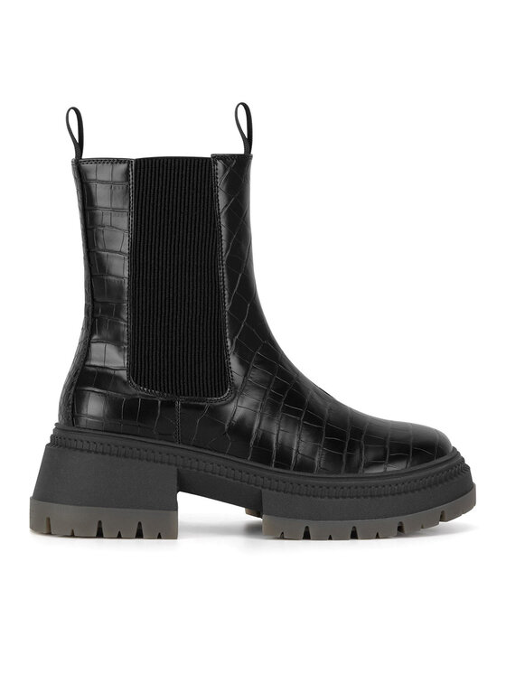 Nine West Nine West Kotníková obuv s elastickým prvkem WFA3033-9 Černá