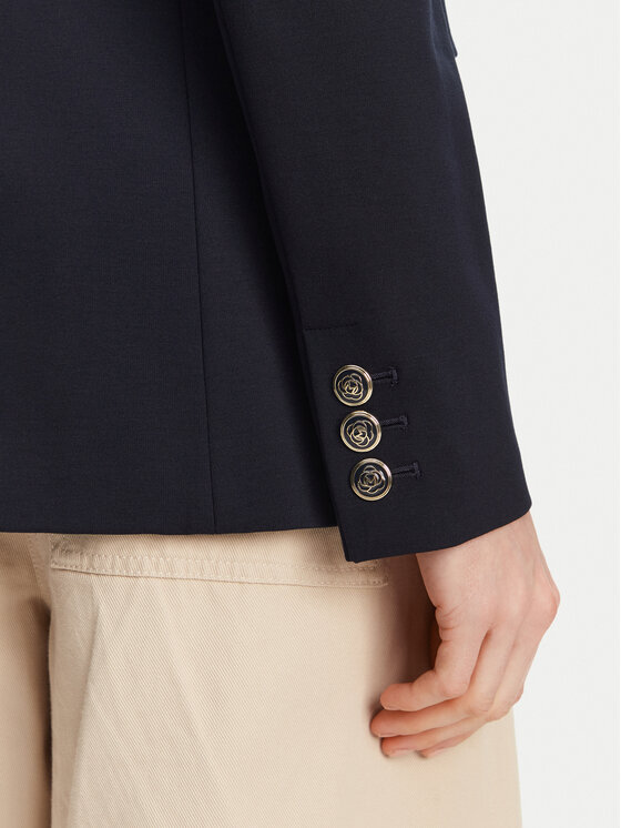 Marella Marella Švarkas Baiocco 2513911024 Tamsiai mėlyna Slim Fit