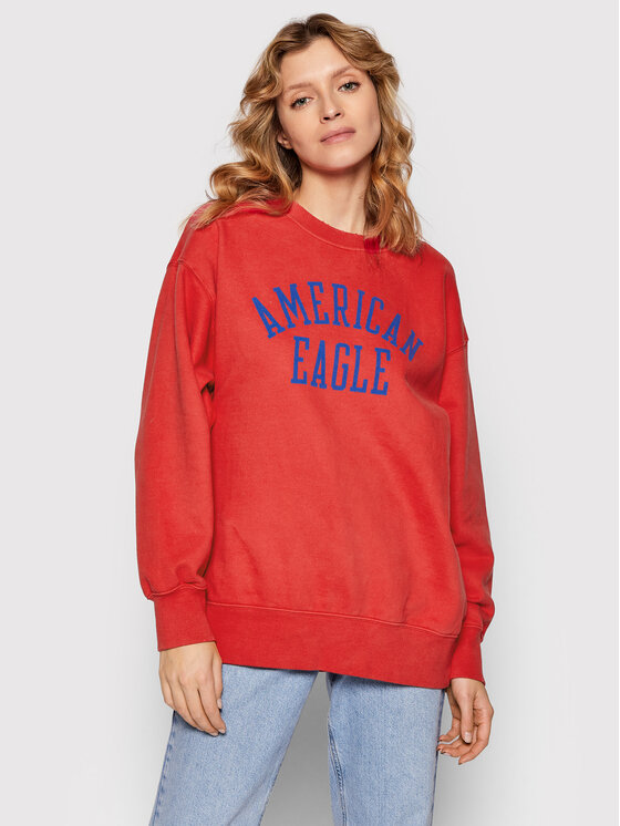 American eagle red sweatshirt shop